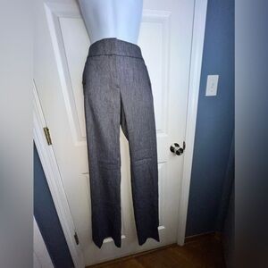 NWT LOFT Women’s 2 Marisa Trouser Navy White Dot Flared Leg Dress Pants XS